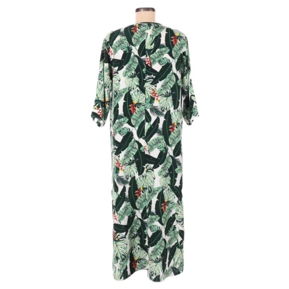 NWT Rachel Zoe Palm Leaf Kimono Duster Swim Cover Caftan OS - Picture 5 of 10